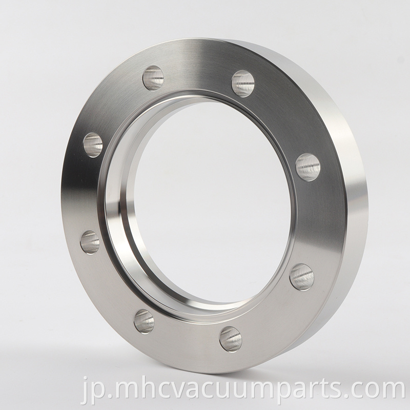 Stainless steel bored vacuum flange